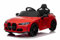 Elektro Kinderauto BMW M4, rot, 2,4-GHz-Fernbedienung, USB-/Aux-Eingang, Federung, 12-V-Batterie, LED-Leuchten, 2 x Motor, ORIGINAL-Lizenz