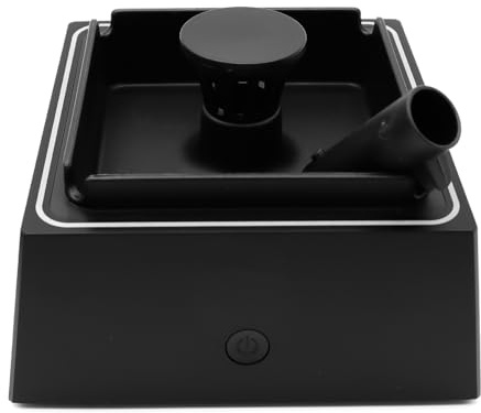 Nicear Cenicero sin humo con luz ambiental, purificador de aire y potente succión para coche, sala de estar, oficina.