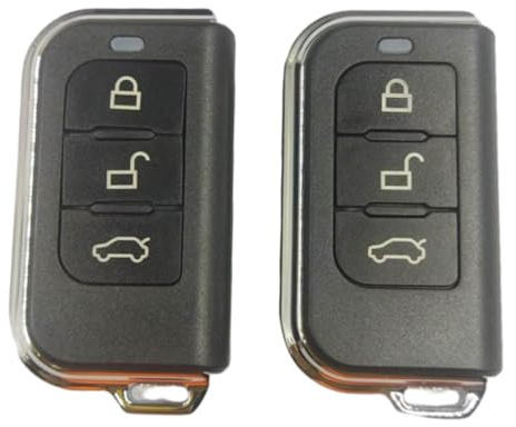 Riloer Universal Car Central Locking Kit Remote Central Locking Kit Compatible with most 12 V vehicles CSD402-T202