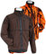 Hallyard Micro-Wendejacke Ravels für Damen und Herren wasserdicht, Winddicht, atmungsaktiv Signaljacke für die Jagd mit original Realtree® orange braune Fleecejacke Jagdjacke Drückjagd (2XL)