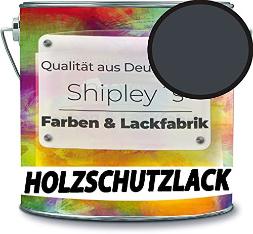 Shipley's - Vernice protettiva per legno, resistente alle intemperie, protezione a lungo termine dagli agenti atmosferici, protezione dagli agenti atmosferici, colore grigio antracite RAL 7016
