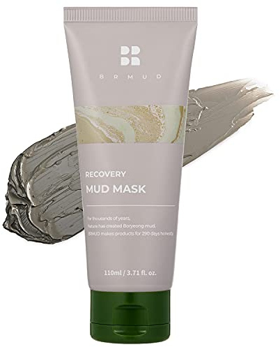 BRMUD Boryeong - Máscara facial de arcilla de barro, reductora y minimizadora de poros, puntos negros, control del acné para pieles grasas, alivio del enrojecimiento y estiramiento de la piel para