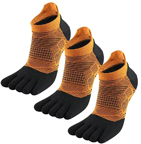 MEIKAN Chaussettes à orteils, COOLMAX Chaussette à Doigts Séparés Homme et Femme,3 paires de chaussettes de sport à cinq doigts pour chaussures à orteils ou le Quotidien