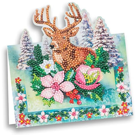 Ideen mit Herz Diamond-Painting-displaykort | 370 g/m² | 16,3 cm x 16 cm | inkl. kuvert och verktyg (björsk)
