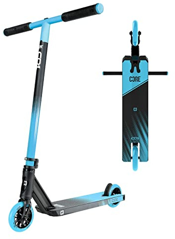CORE Kids Scooter, Stunt Scooter for Kids & Teens, Freestyle, Skatepark Perfect for Beginners Boys and Girls, Best Trick Scooter - Blue/Black