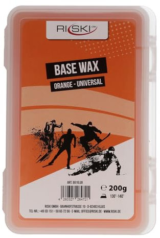 RiSki Skiwachs Base Wax universal orange 200g