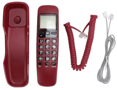 Schnurgebundenes Wandtelefon, Anrufer-ID-Unterstützung, Rückruf, Wandmontiertes Schnurgebundenes Festnetztelefon für Heimhotels