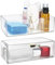 Trendecor 2 Stücke Kosmetik Organizer, Make Up Organizer mit Schubladen Schubladen Transparent Skincare Organizer Acryl Schubladen Aufbewahrung für Waschtisch Badezimmer Schlafzimmer