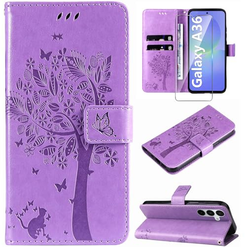 Hancda Case for Samsung Galaxy A36 5G Phone Cover,Purple