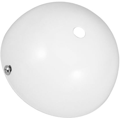 HOMSFOU Halbrunde Deckenrosette Metall Weiß Pendel Baldachin Satz Kronleuchter Montageplatte Leuchtenzubehör Für Wohnräume Und Büros