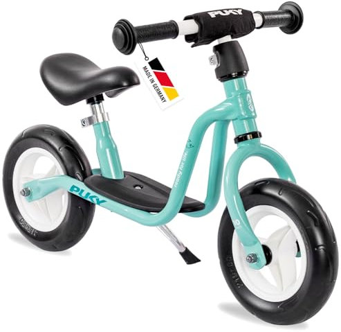 PUKY LR M Aqua Green | Laufrad ab 2 Jahre | Kinderspielzeug ab 2 Jahre | Balance Bike | Kinderroller mit Trittbrett | Lauflernrad mit Sicherheitslenkergriffen | Höhenverstellbarer Lenker & Sattel