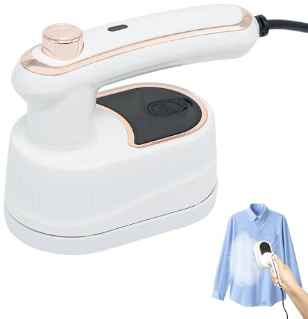 Herbst Ferro da stiro da viaggio, mini ferro da stiro a vapore, portatile, pieghevole, mini ferro da stiro compatto, piccolo ferro da stiro a vapore con serbatoio dell'acqua da 50 ml, per viaggi e