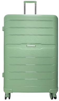 MODELISA - Maleta Grande De Viaje con 4 Ruedas Giratorias Rígida Equipaje Expandible Polipropileno 28'' 77,5X49X31cm, 110L, 3.96kg (Verde, Grande)