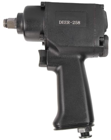 MasYosh Llave de Impacto de Aire, Herramienta de Pistola Neumática Liviana de 7500 RPM con Accionamiento de 1/2 Pulgada con Mecanismo de Impacto de Doble Martillo, para Aplicaciones de