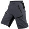 ALLY MTB Hose Herren Radhose, Wasserabweisend Mountainbike Kurz, Outdoor Sport Fahrradhose Herren Shorts (Dunkelgrau, 2XL(Taille:37-39, Hüfte:40.5-42.5)