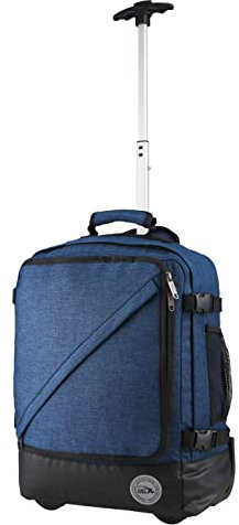 Cabin Max Greenwich - Mochila híbrida con ruedas, Azul Atlántico, 55 x 40 x 20 cm, Mochila híbrida con carrito