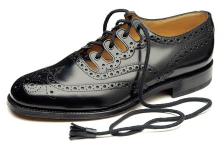Tartanista Mens Leather Ghillie Brogue Kilt Marching Band Shoes