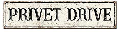 Madcolitote Rustic Privet Drive Wood Signs Privet Drive Street Sign Custom Vintage Country Wood Plaque Farmhouse Wall Art Wall Decor for Home Bars Clubs Cafes Man Cave Party 6x24in