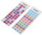 Dioche Universal Keyboard Stickers, 2pcs Pack Colorful English Keyboard Letters, Dustproof Waterproof Coating PVC Keycaps