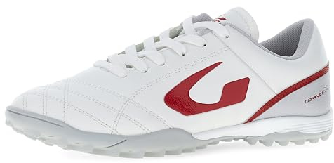 GEMS TFM01-0309 Scarpa TORNEO X Unisex, Bianco/Grigio/Rosso EU 43