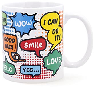 Quid Comic Mug Cerámico 33cl Multicolor
