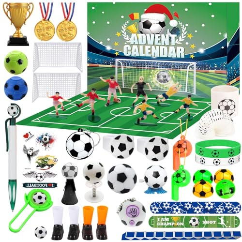 Football Advent Calendar 2024 Kids Boys Girls 24 Day Christmas Countdown Advent Calendar 2024 Football World Cup Xmas Advent Calendar 2024 Football Gifts for Teens Boys 6 7 8 9 10 11 12