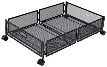 FLCPJGV Zapatero con Ruedas para Debajo de la Cama, Organizador de Zapatos con cajón Que Ahorra Espacio, contenedor de Almacenamiento para Ropa de Cama, Negro
