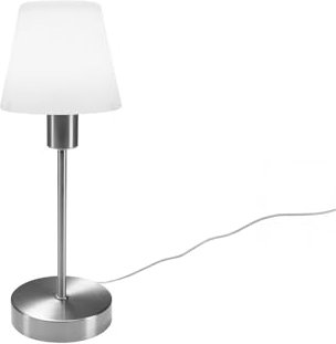 meineWunschleuchte Tischleuchte MATHA per Touch dimmbar mit Glas Lampenschirm, Höhe 32cm