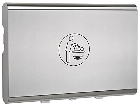 KEMMLIT Calella Wickeltisch- klappbar als Wandwickeltisch/Wickelregal, TÜV, Edelstahl