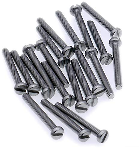 M3 (3mm x 6mm) Slot Cheese Machine Screw (Bolt) - Stainless Steel (A2) (Pack of 20)