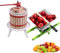 UISEBRT 7L Obstmühle Traubenmühle Apfelpresse & 12L Obstpresse Weinpresse Saftpresse Mechanisch mit Pressentuch