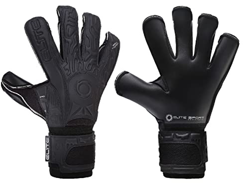 Elite Sports Black Solo Goalkeeping Gloves