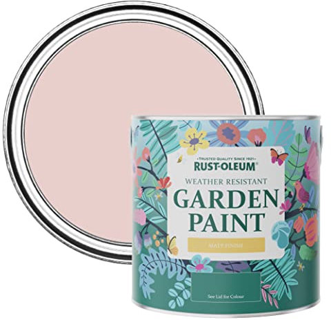 Rust-Oleum Pink Mould-Resistant Garden Paint In Matt Finish - Pink Champagne 2.5L