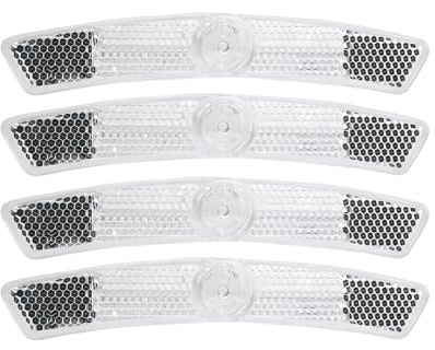 DEMYPROX Bicycle Wheel Reflector (White, 4pcs)