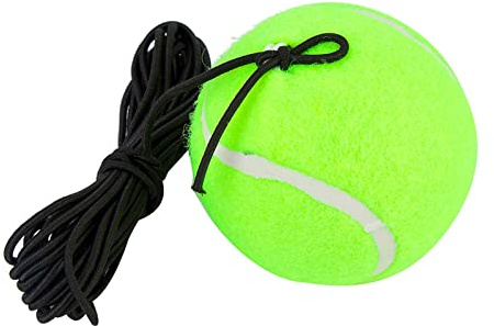 Drfeify Palla da Tennis con Corda, Corda in Gomma da 4 M, Palla da Tennis Multiuso per Allenamento Singolo, per Principianti e Giocatori di Tennis Intermedi