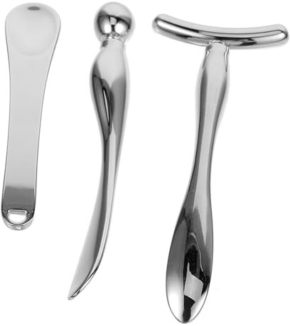 BELLIFFY 3pcs Eye Stick Eye Applicator Metal Massage Stick for Skincare Use for Women