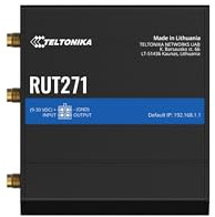 Teltonika RUT271 RedCap 5G low latency and high capacity cellular industrial Wi-Fi Router, WAN failover, two 10/100 RJ45 ports