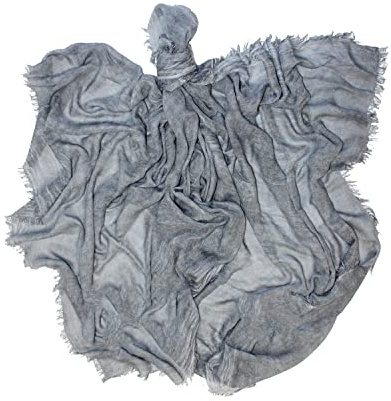 KIKKA MIA - BAMBOO - Sciarpa Da Donna Made In Italy - Foulard Elegante Accessorio Sciarpa Di Alta Qualità Prodotta In Italia 100% - BAMBOO Tinta Unita (Grigio)