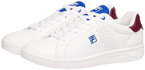 FILA Herren Crosscourt 2 NT Sneaker, White-Prime Blue, 43 EU