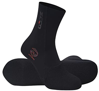 ZCCO Calcetines de neopreno de 1,5 mm y 3 mm para hombres y mujeres, buceo, natación, surf, deportes acuáticos, 1,5 mm, negro, M