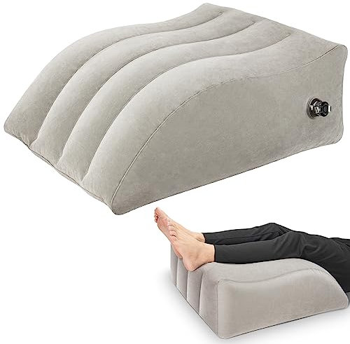 WIWJ Beinerhöhungskissen aufblasbare Keilkissen,Komfort-Beinkissen zum Schlafen,Aufblasbares Kissen für einen besseren Sitz auf der Haut,Verbesserung der Durchblutung und Reduzierung von Schwellungen