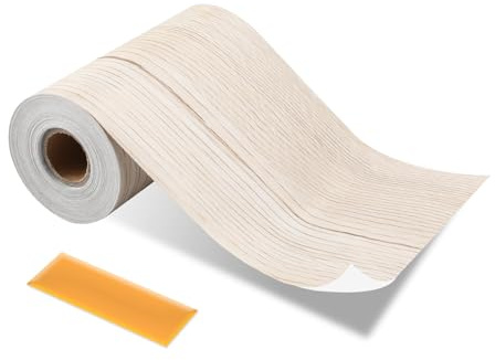 ztowoto Bordo autoadesivo per parete, cornice per porte e finestre, bordo autoadesivo per casa, bagno, cucina, soggiorno (acero bianco, 1000 x 10 cm)