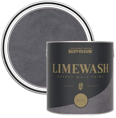 Rust-Oleum Grey Limewash Effect Wall Paint - No.511 2.5L