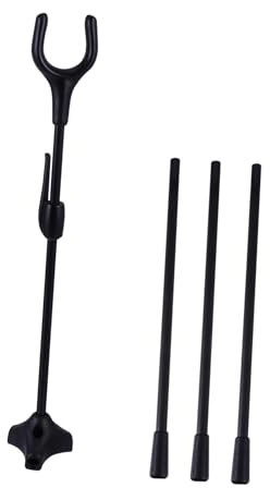 Milisten Supporto Arco Ricurvo Pieghevole in Treppiede Portatile con Clip Rastrelliera Caccia Resistente e Protettiva per Arco e Dardi