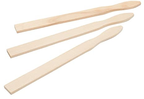 Fit For The Job Paquete de 3 agitadores de pintura de madera de 300 mm (12 pulgadas) para mezclar a mano de forma rápida y eficaz latas de pintura y tintes para madera de hasta 10 litros