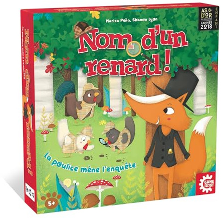 Game Factory Nom d'un Renard - la poulice mène l'enquête - Jeu coopératif Enfant et Famille