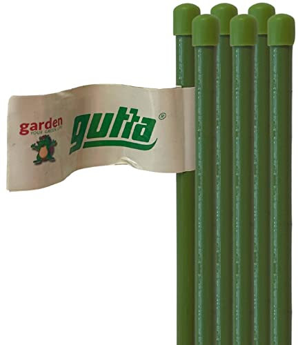 Gutta Bambooplast - Supporto per piante, Sostegno per piante, Canna da giardino Ø 11mm, Canne di bambu, Rivestimento PVC, Bastoni orto (5, 90)
