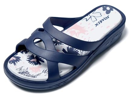 JOMIX Chanclas Mujer Piscina Sandalias Plataforma Mujer Verano Comodas Chanclas con Cuña Playa Mar Baño Ducha Zapatillas Casa Chanclas de Goma EVA