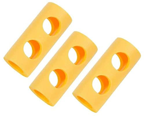 Pool Noodle Connector, 3 Pcs EPE Foam Stick Connector with 2 Holes, Swimming Pool Accessories (yellow)