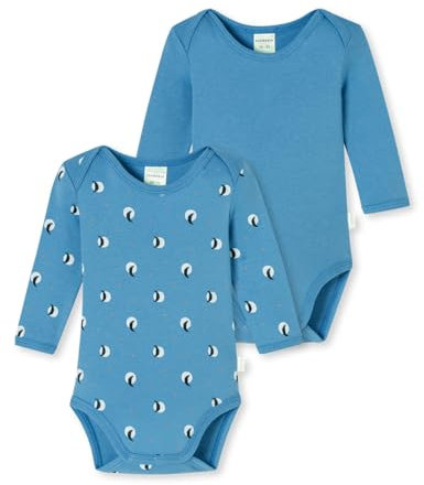 Schiesser Baby-Jungen 2 Pack Wickelbody mit Knöpfen-100% Organic Bio Baumwolle-Größe 56 Bis 104 Kleinkind Unterwäsche-Satz, Sortiert 3_181784, 74 (2er Pack)